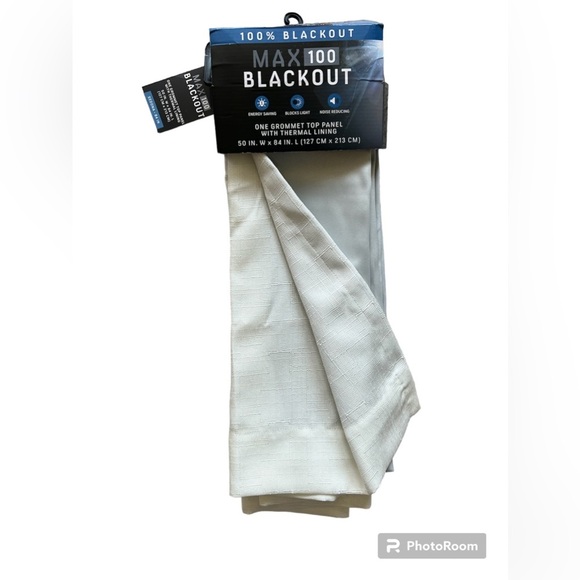 ONE Blackout Grommet Top Curtain Panel - Picture 1 of 6